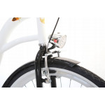 Mestský retro bicykel 28" Lavida 1-prevodový hliníkový biely